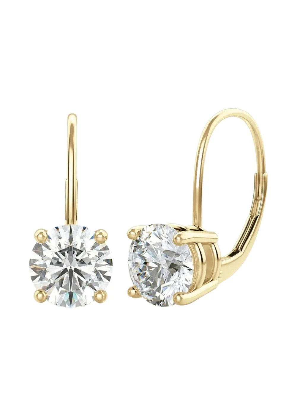 Tilla 14k Yellow Gold Diamond Earrings In Gold