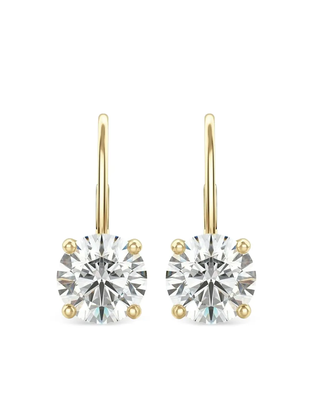 Tilla 14K yellow gold diamond earrings | Gold | Image 1