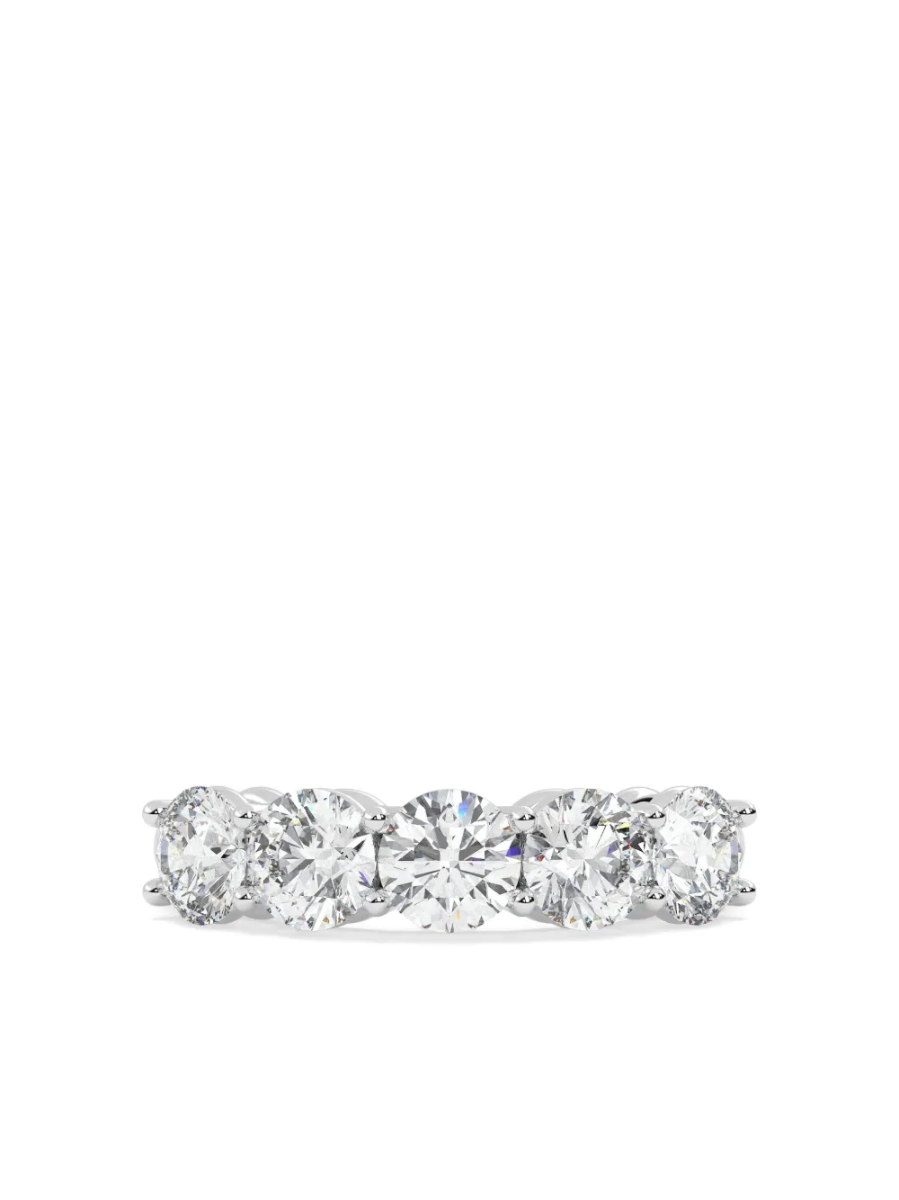 Tilla 14k White Gold Diamond Wedding Ring In Metallic