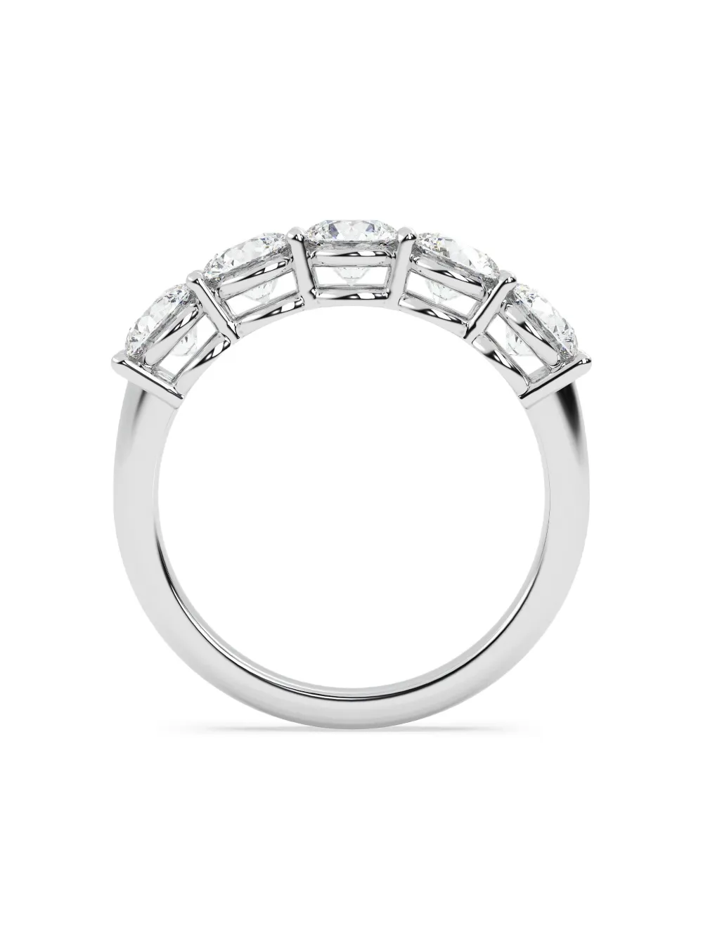 Tilla 14k White Gold Diamond Wedding Ring In Metallic