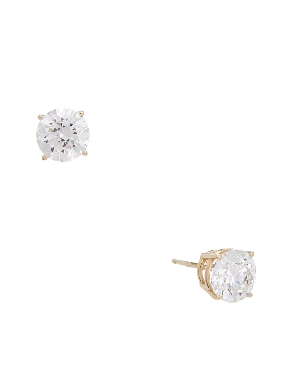 Tilla 14k Rose Gold Diamond Stud Earrings In Gold