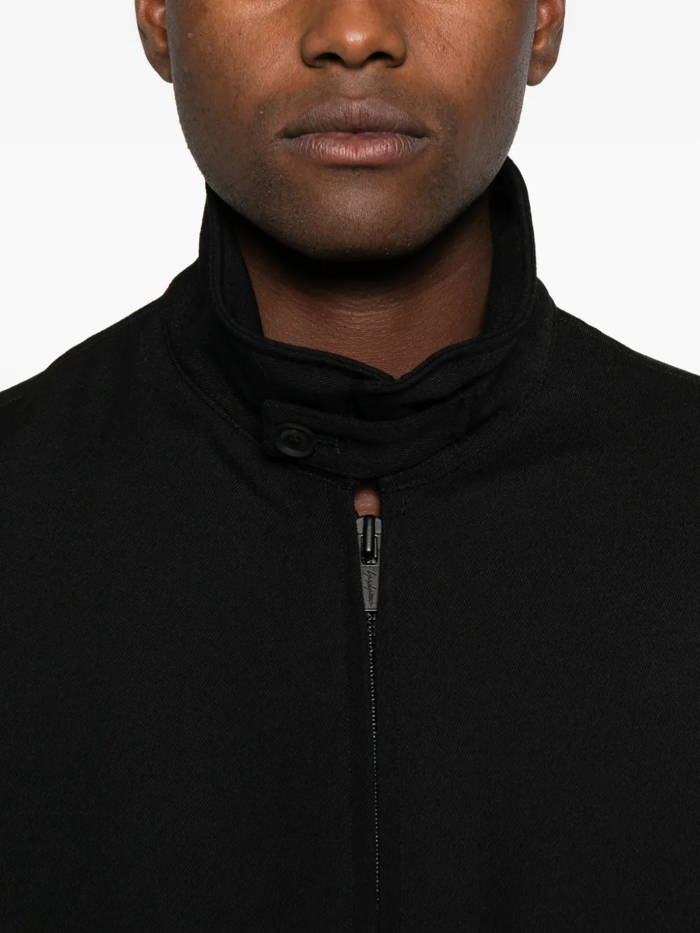 Yohji Yamamoto Black Gabardine Standard Jacket In Black