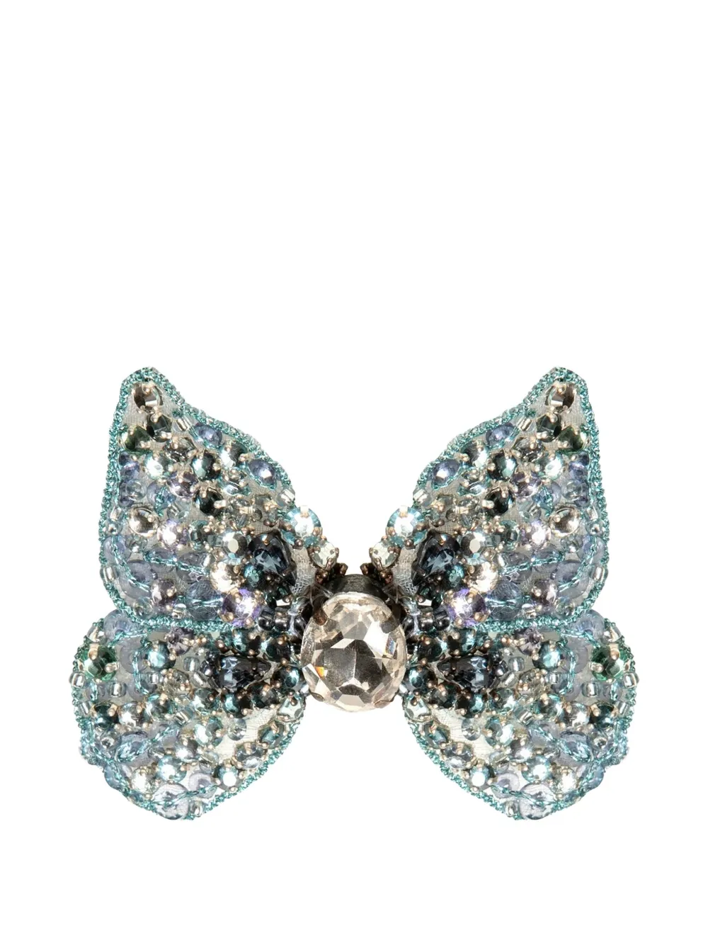 Jennifer Behr Fermaglio Abbie a farfalla con cristalli - Blu