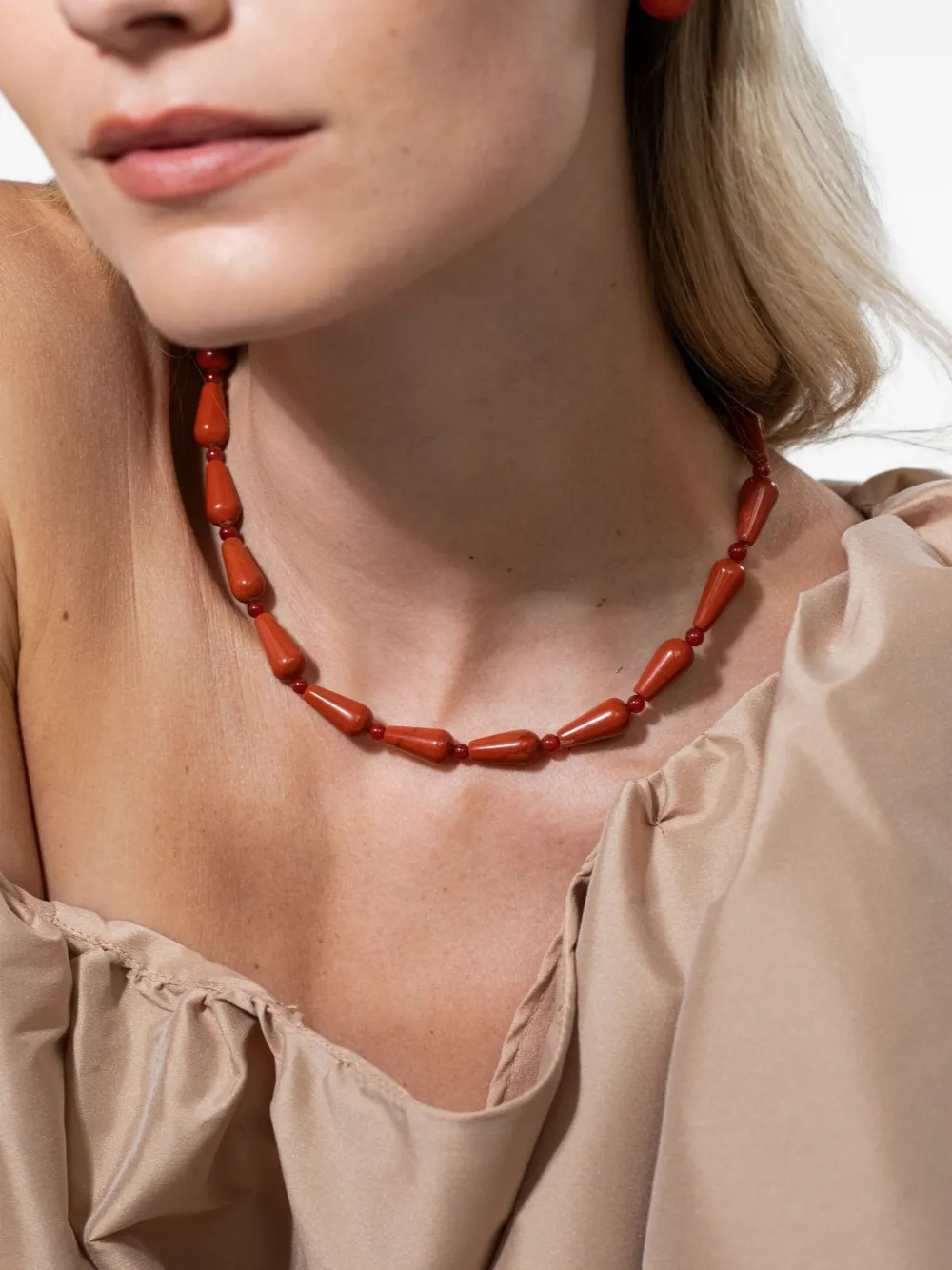 Jennifer Behr Anisha Necklace In Red