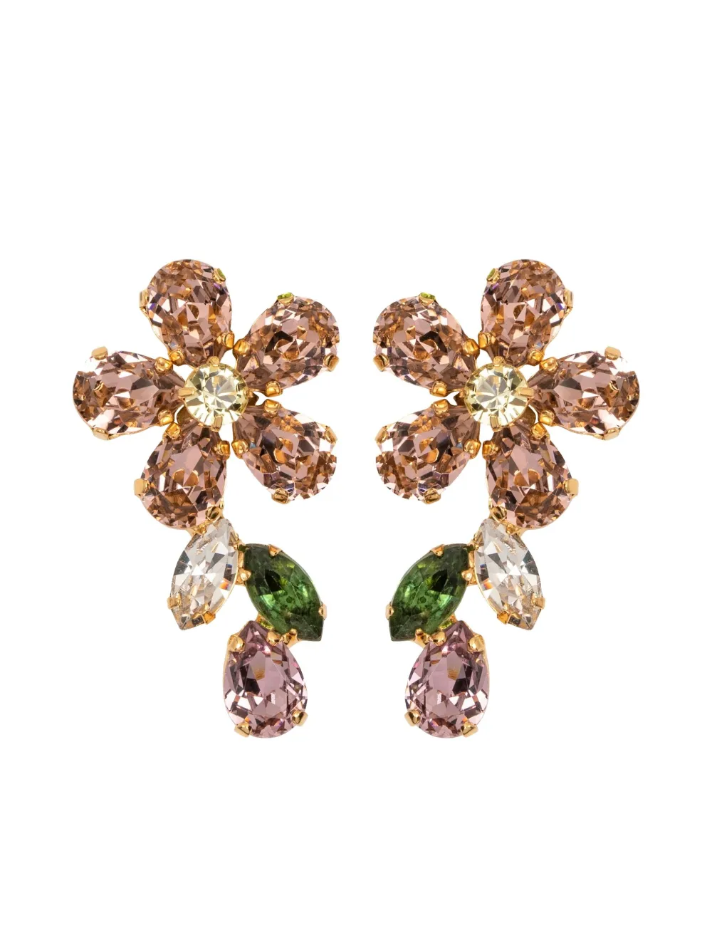 Jennifer Behr Odelia Flower Earrings In Gold