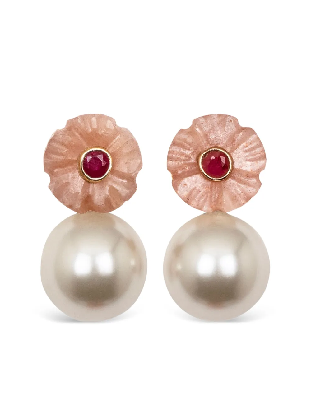 Jennifer Behr aretes Libby | rosado | Image 1