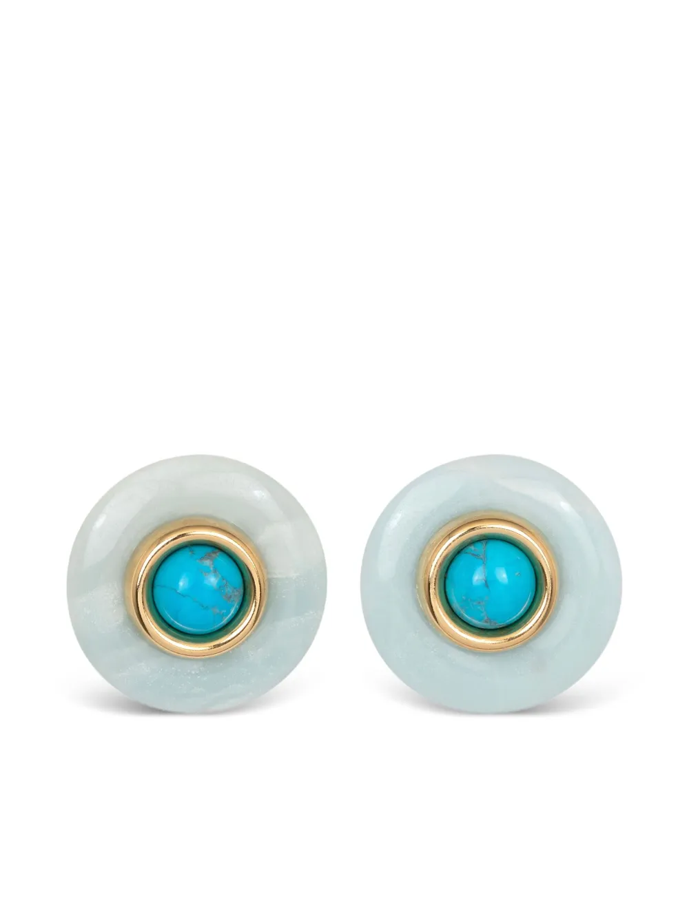 Jennifer Behr Devon round earrings - Gold