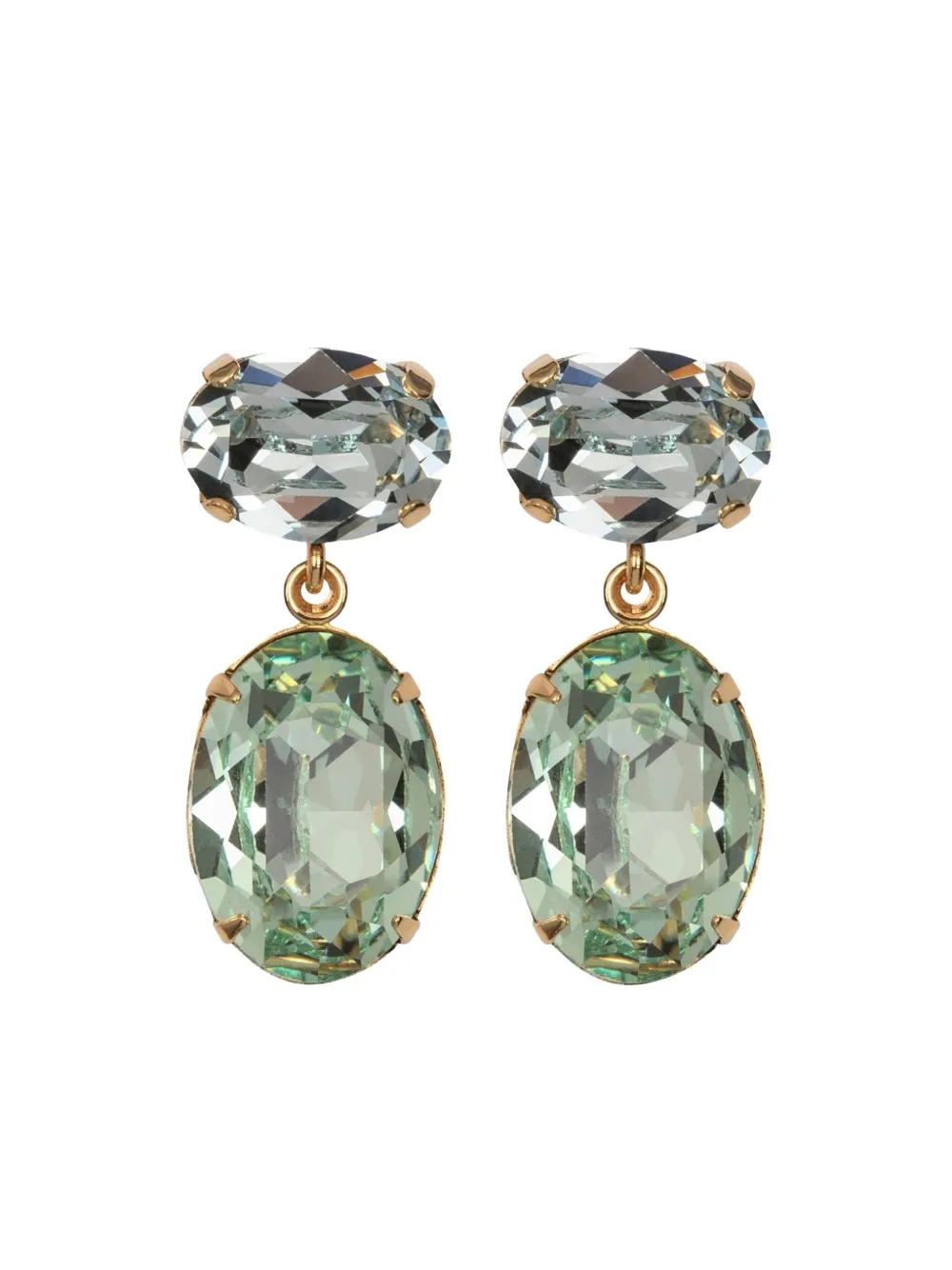 Jennifer Behr Lenora Oval Earrings In Gold