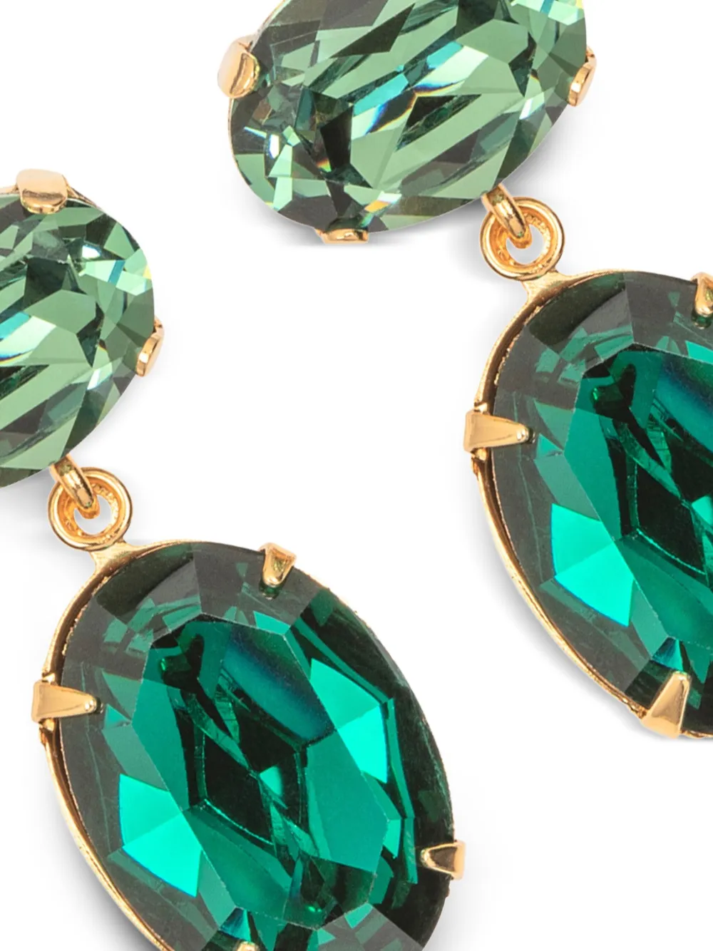Jennifer Behr Lenora Oval Earrings In Green