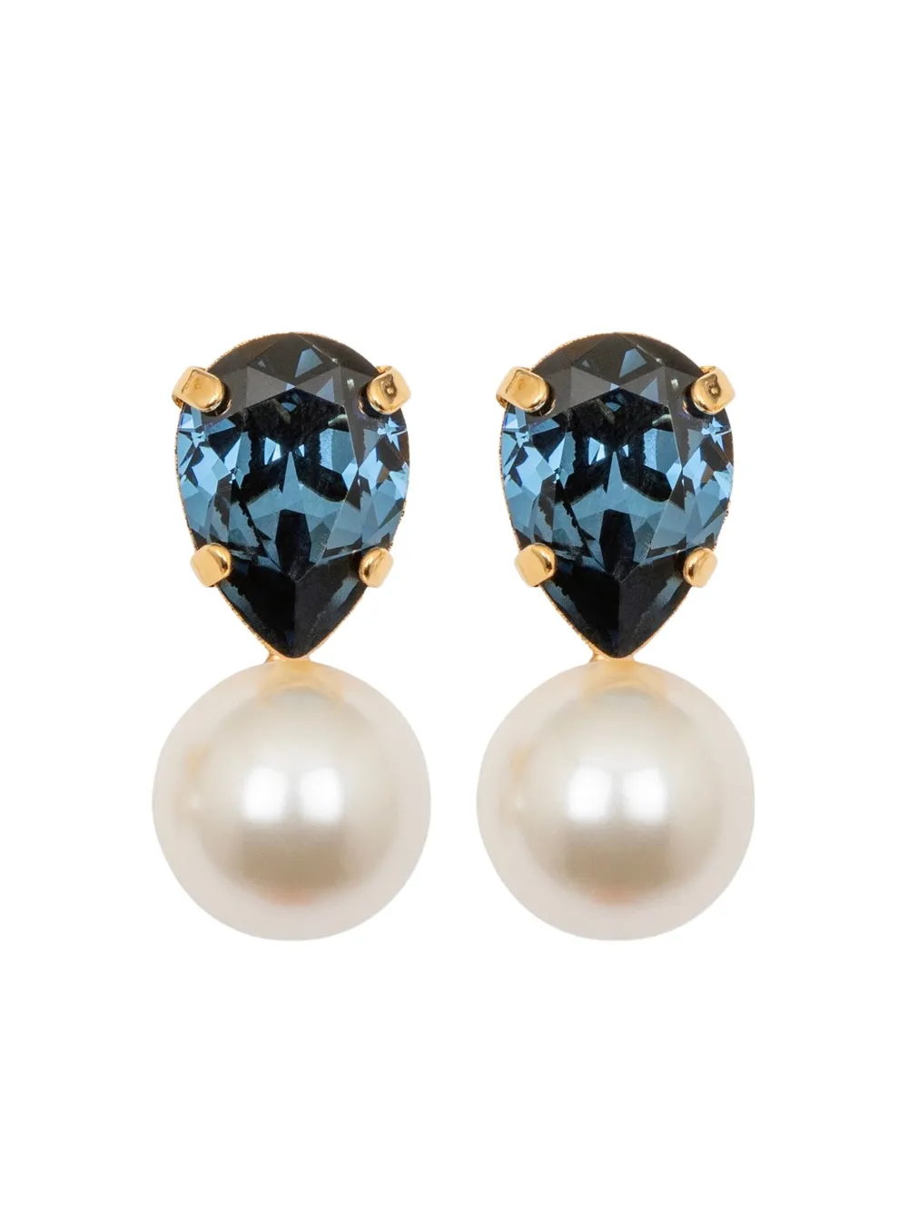Jennifer Behr Cimone Teardrop Earrings In White