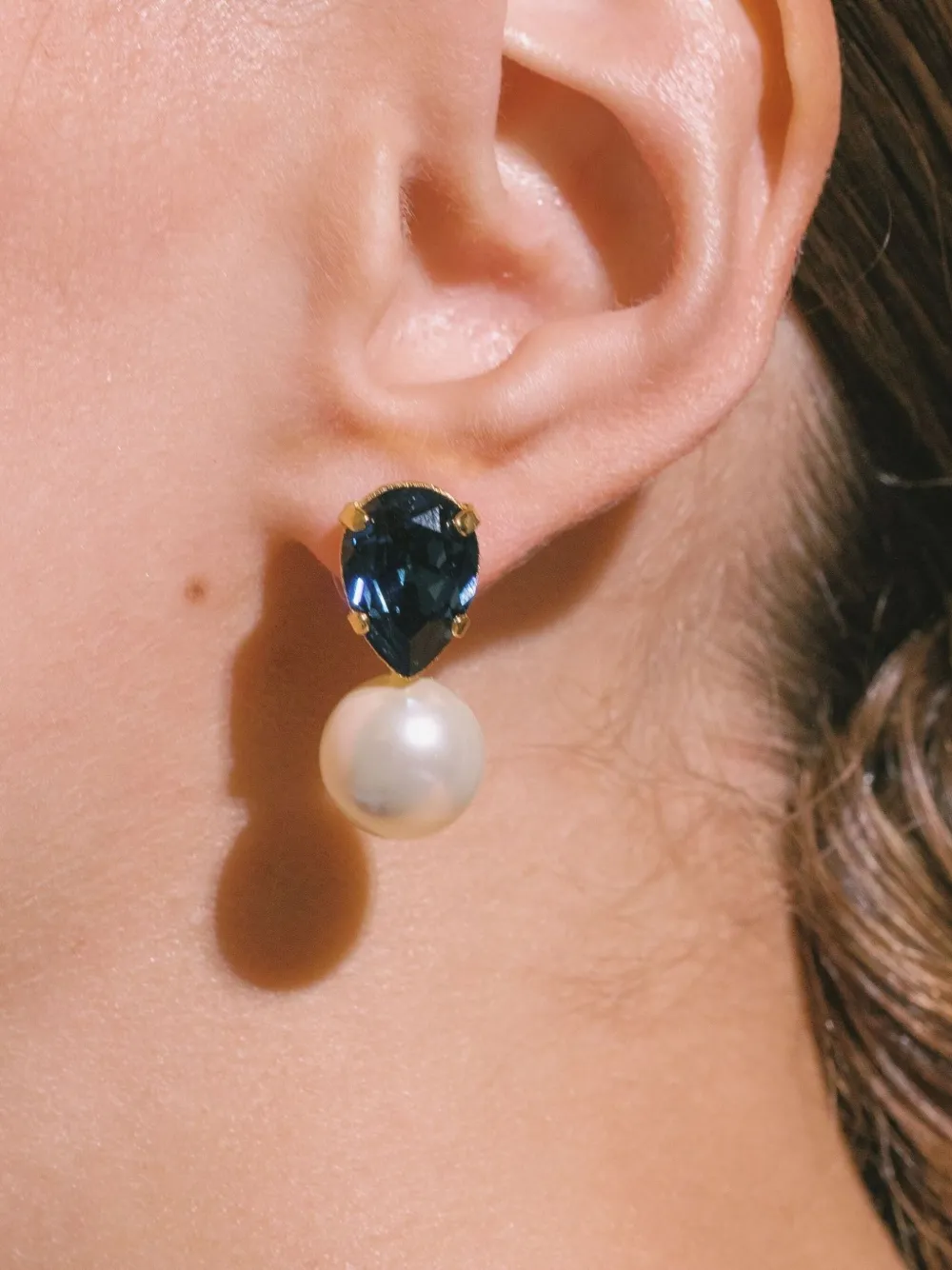 Jennifer Behr Cimone Teardrop Earrings In White