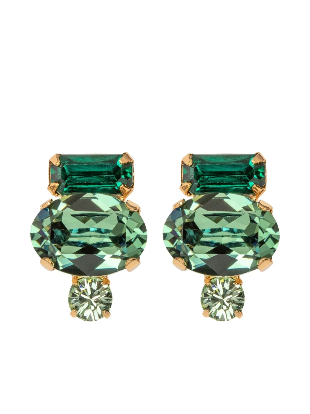 Jennifer Behr Cleo Earrings In Green