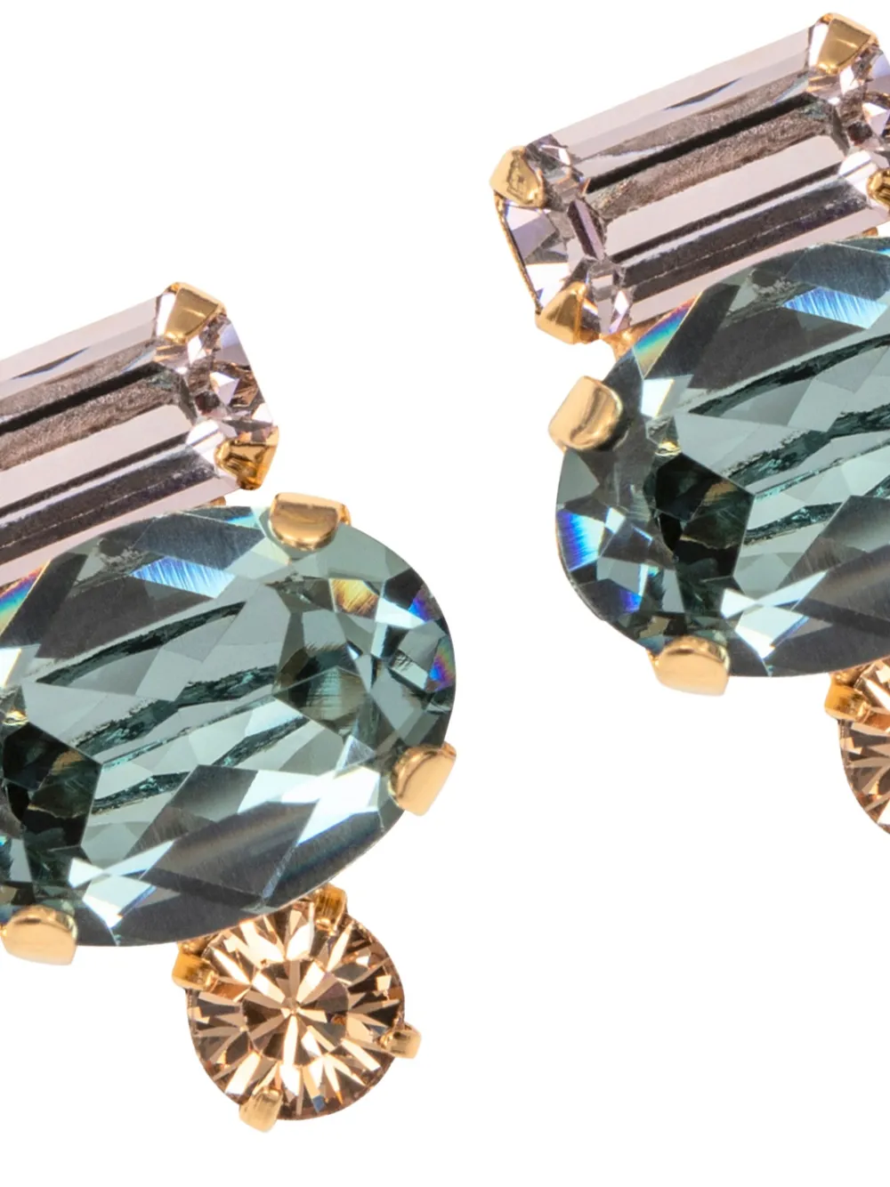 Jennifer Behr Cleo Oval Earrings In Gold