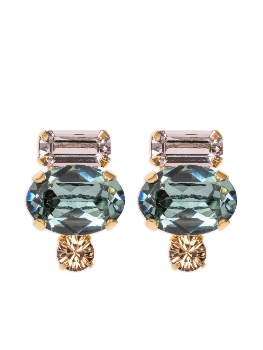 Jennifer Behr Orecchini ovali Cleo - Oro