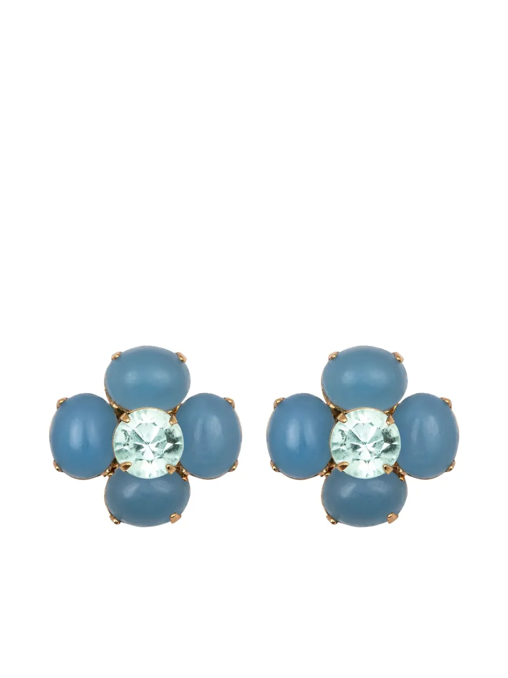 Jennifer Behr Quinn Chalcedony Earrings In Blue
