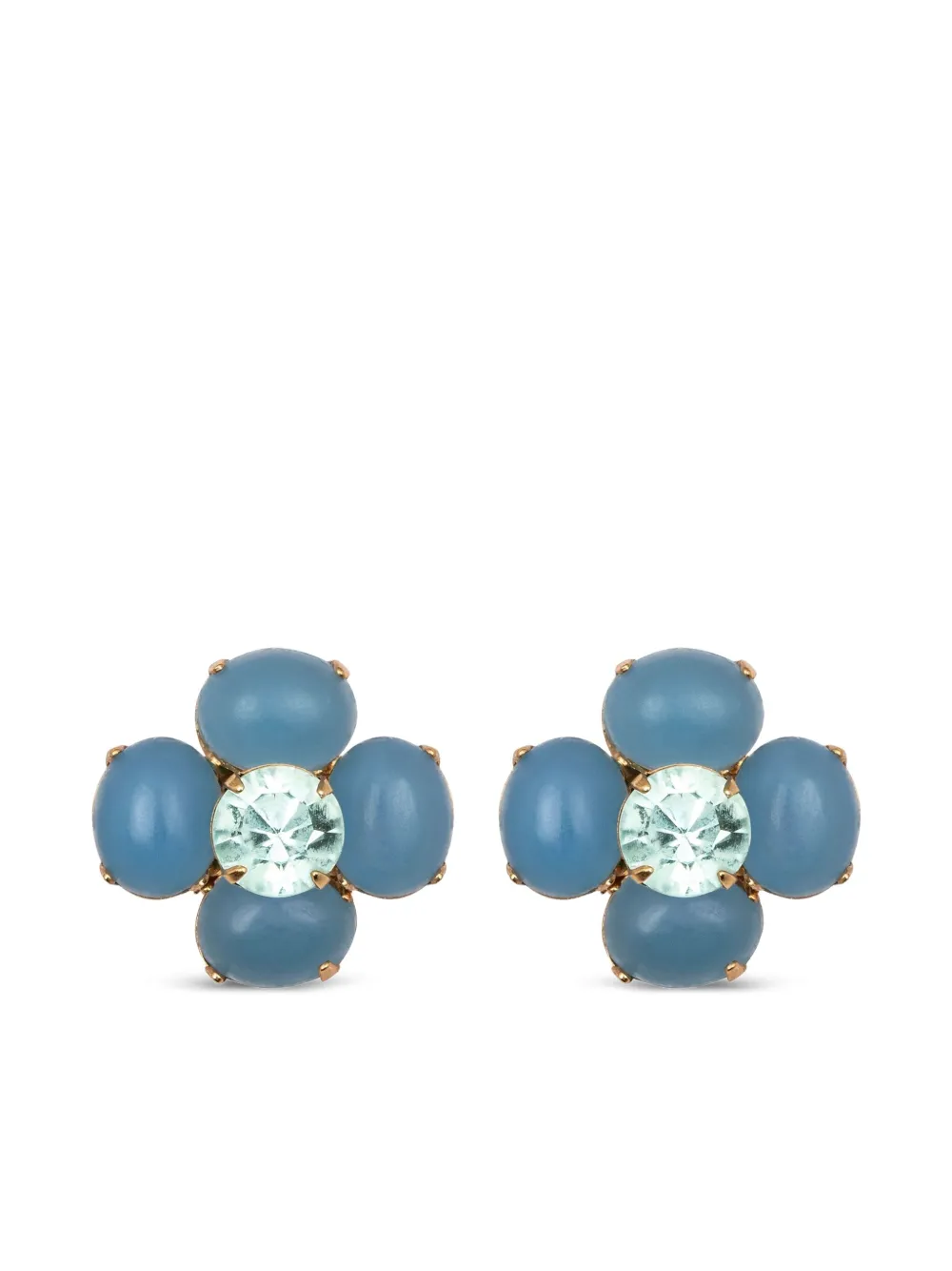 Jennifer Behr Quinn chalcedony earrings - Gold
