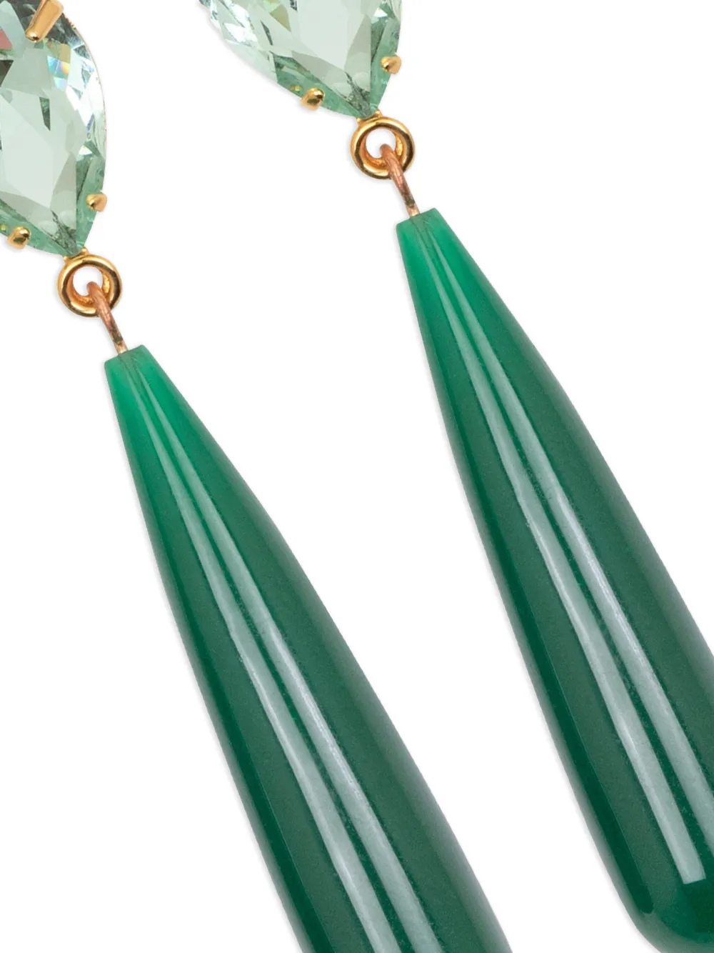 Jennifer Behr Caroline Teardrop Earrings In Green