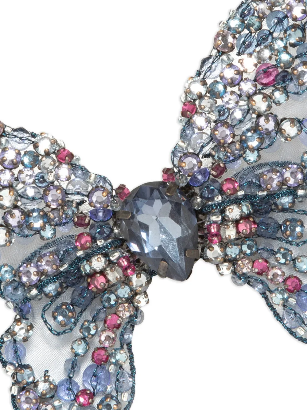 Jennifer Behr Absolem Butterfly Embellished Hair Clip In Blue