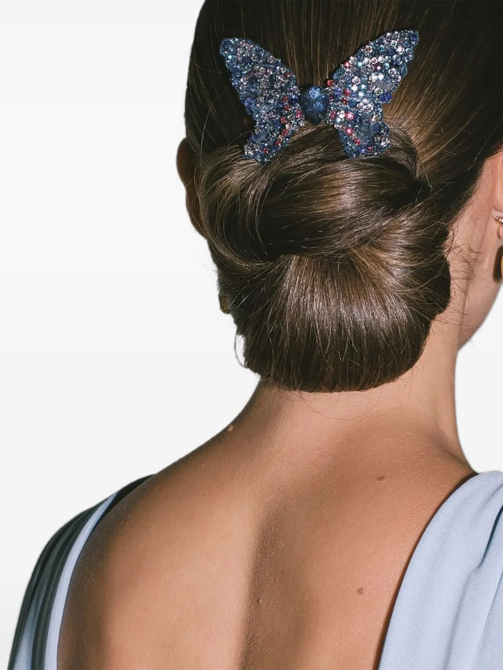 Jennifer Behr Absolem Butterfly Embellished Hair Clip In Blue