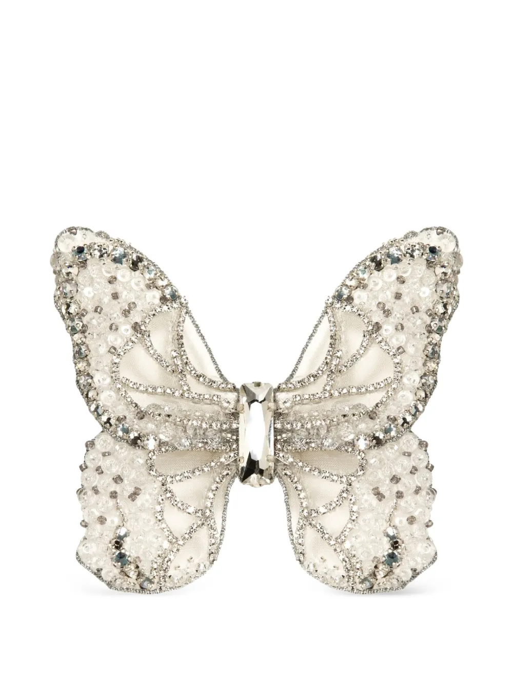 Jennifer Behr Absolem Crystal Butterfly Hair Clip In Gold