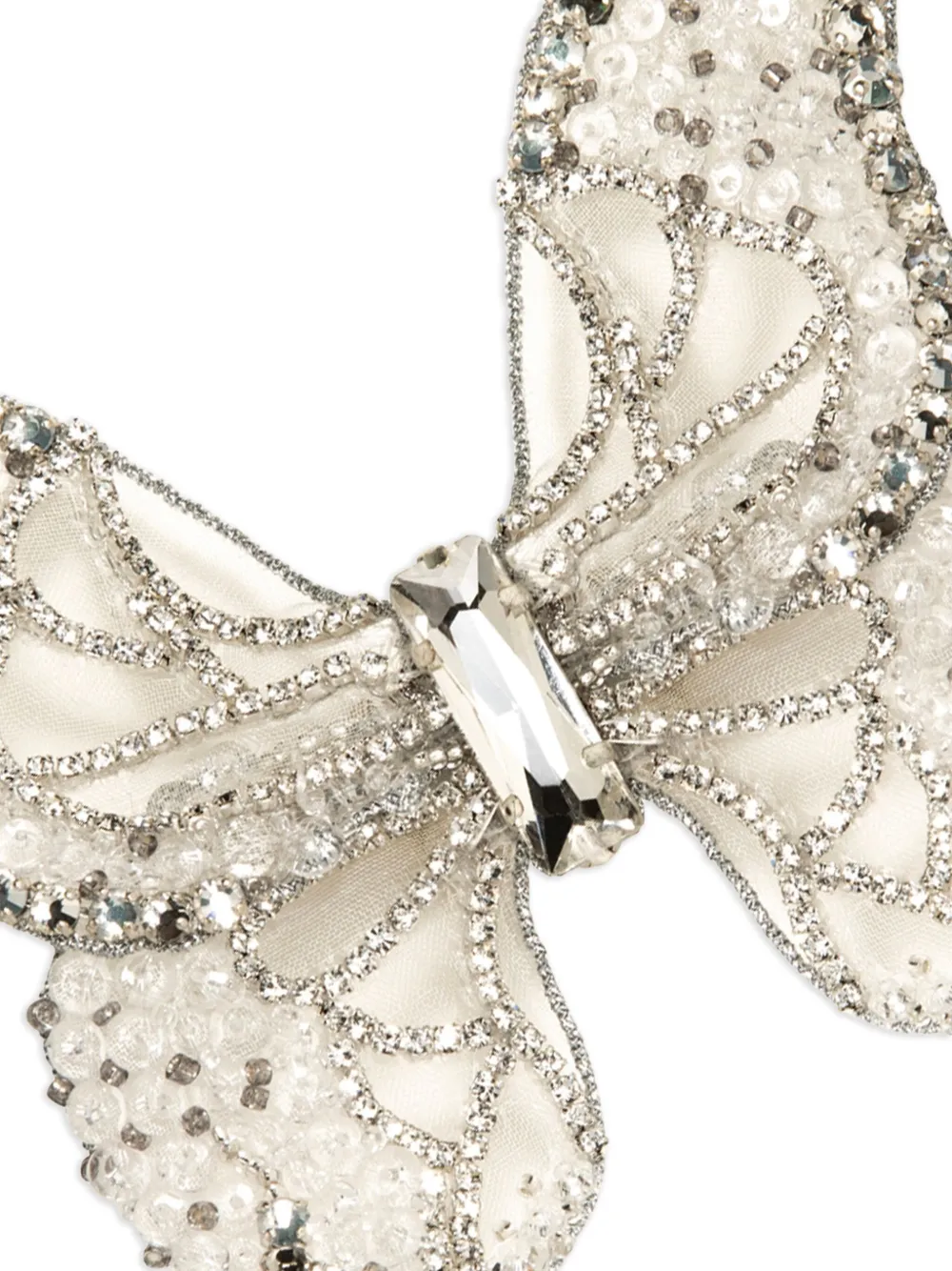 Jennifer Behr Absolem Crystal Butterfly Hair Clip In Gold