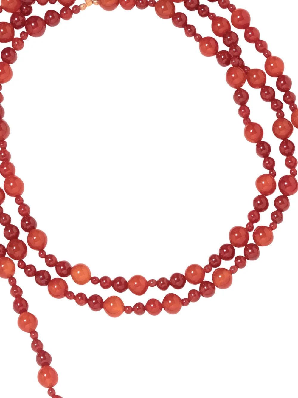 Jennifer Behr Veda Beaded Necklace In Red