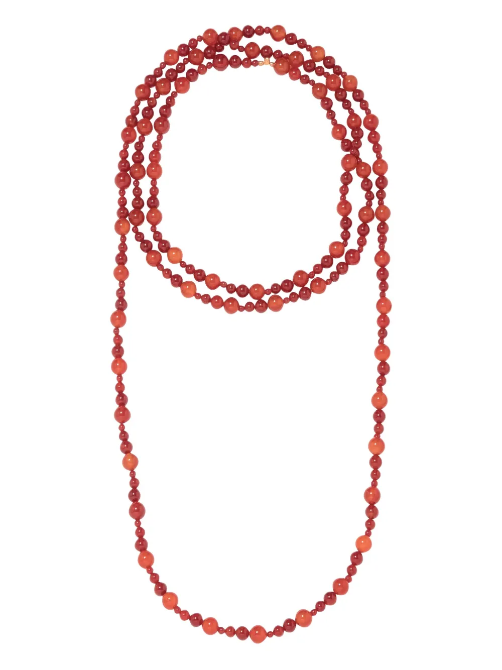 Jennifer Behr Veda Beaded Necklace In Red
