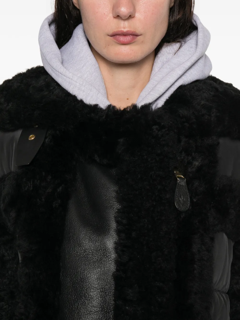 Nicole Benisti Garnier Shearling Jacket In Black