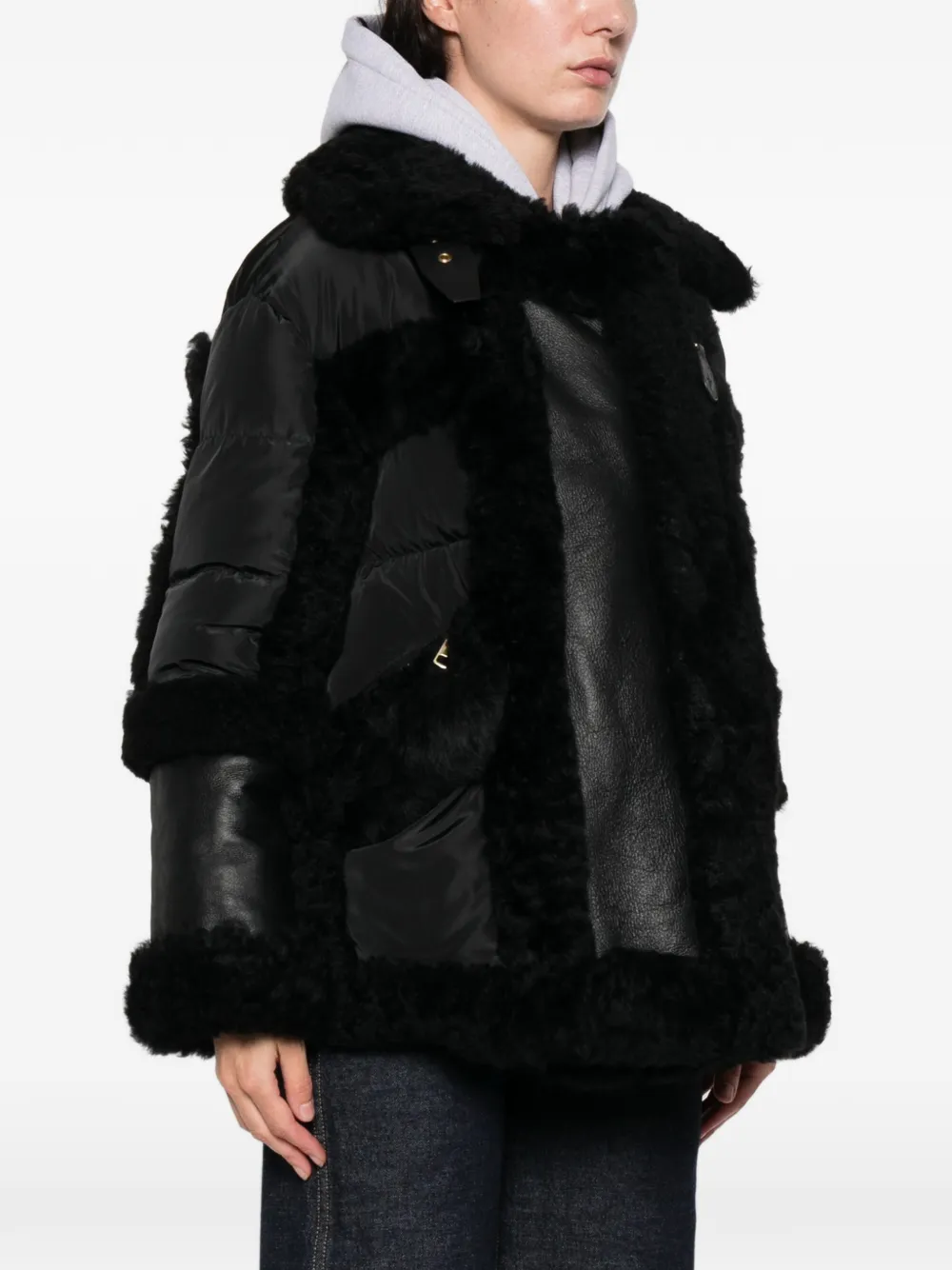 Nicole Benisti Garnier Shearling Jacket In Black