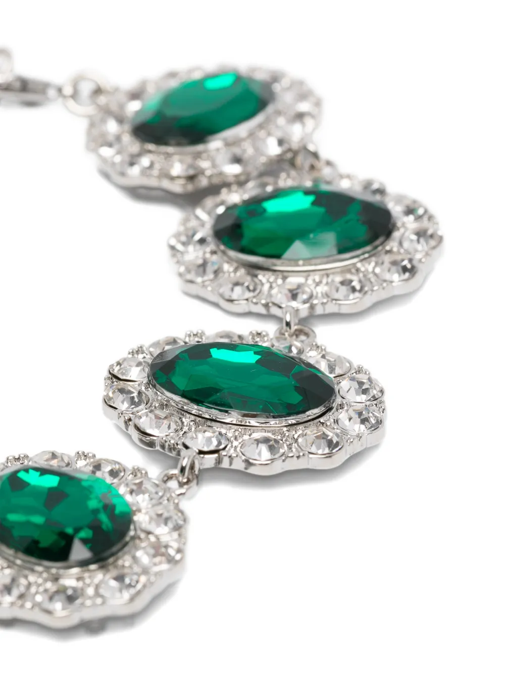 Venuja 54th Oval-stone Choker In Green