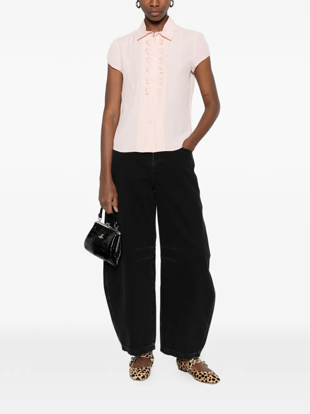  Nº21 Ruffled Shirt - Pink 