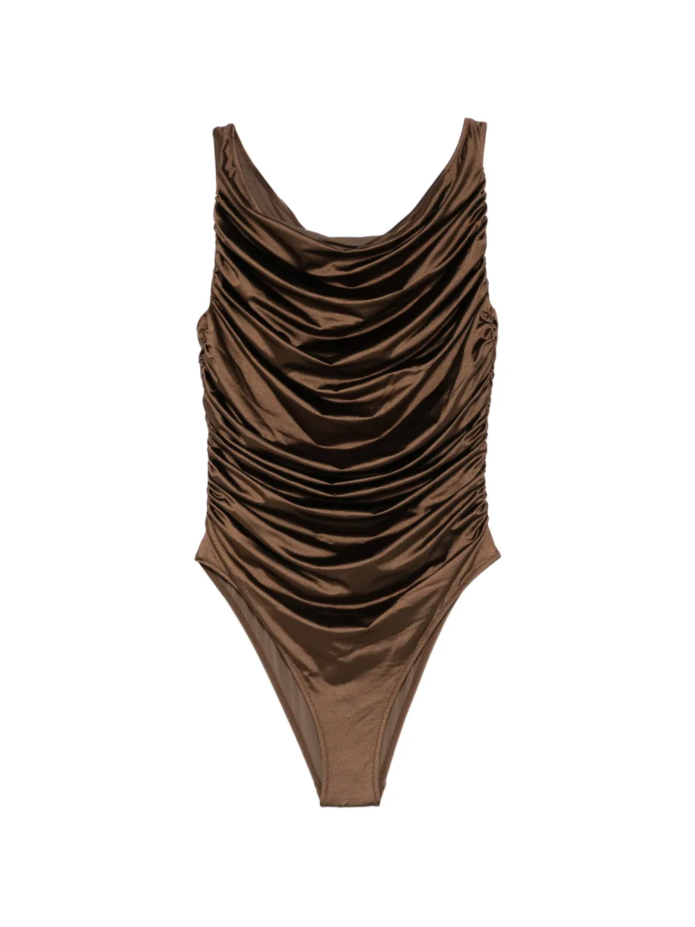 VENUJA ruched swimsuit - Marrone