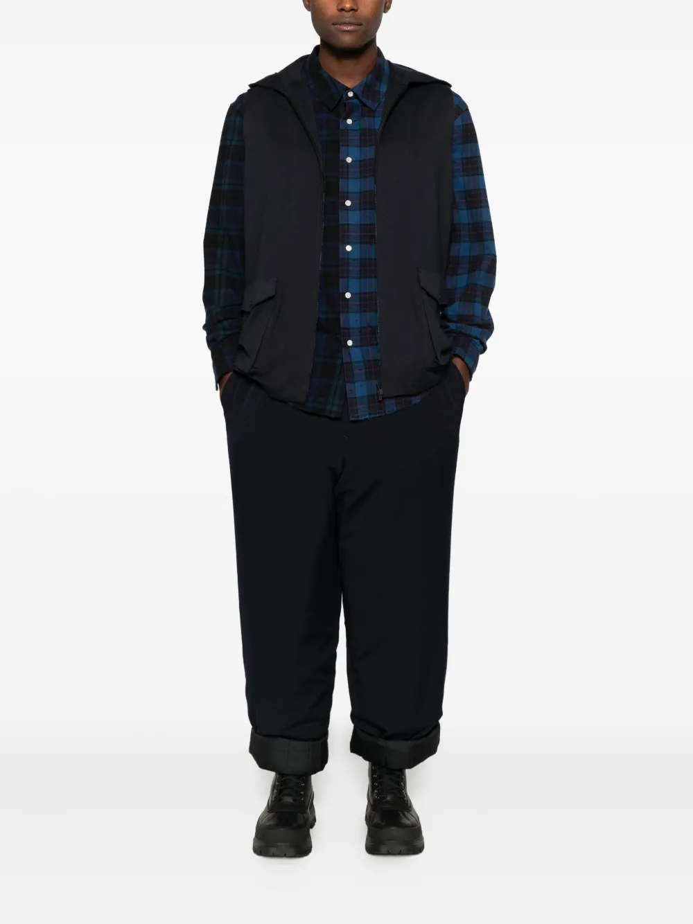 Yohji Yamamoto hooded zip-up gilet | Waistcoats & Gilets | Image 2