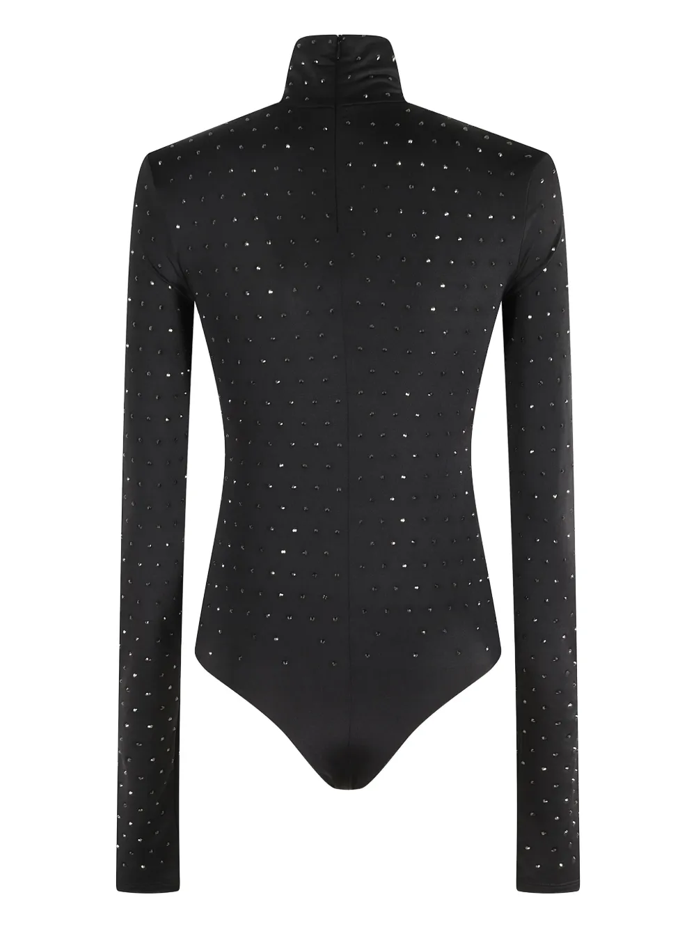 THE ANDAMANE embellished turtleneck top - Zwart