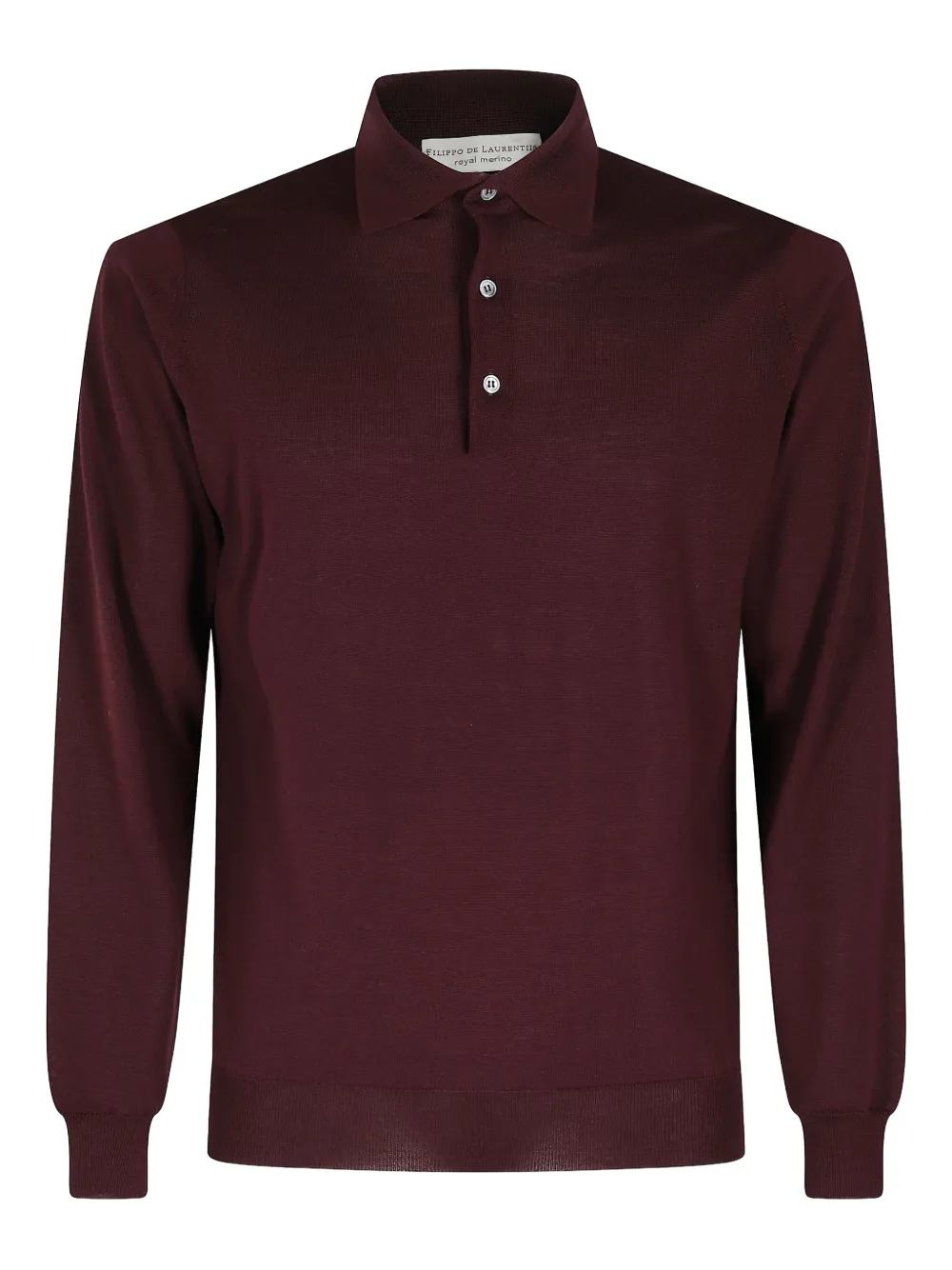 Filippo De Laurentiis Langärmeliges Poloshirt | Rot | Image 1