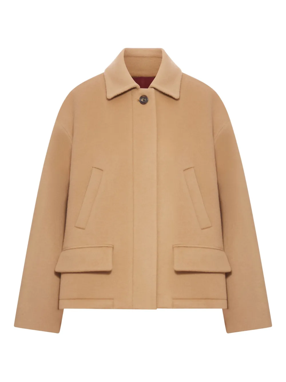 Gucci Long-sleeved Jacket In Brown