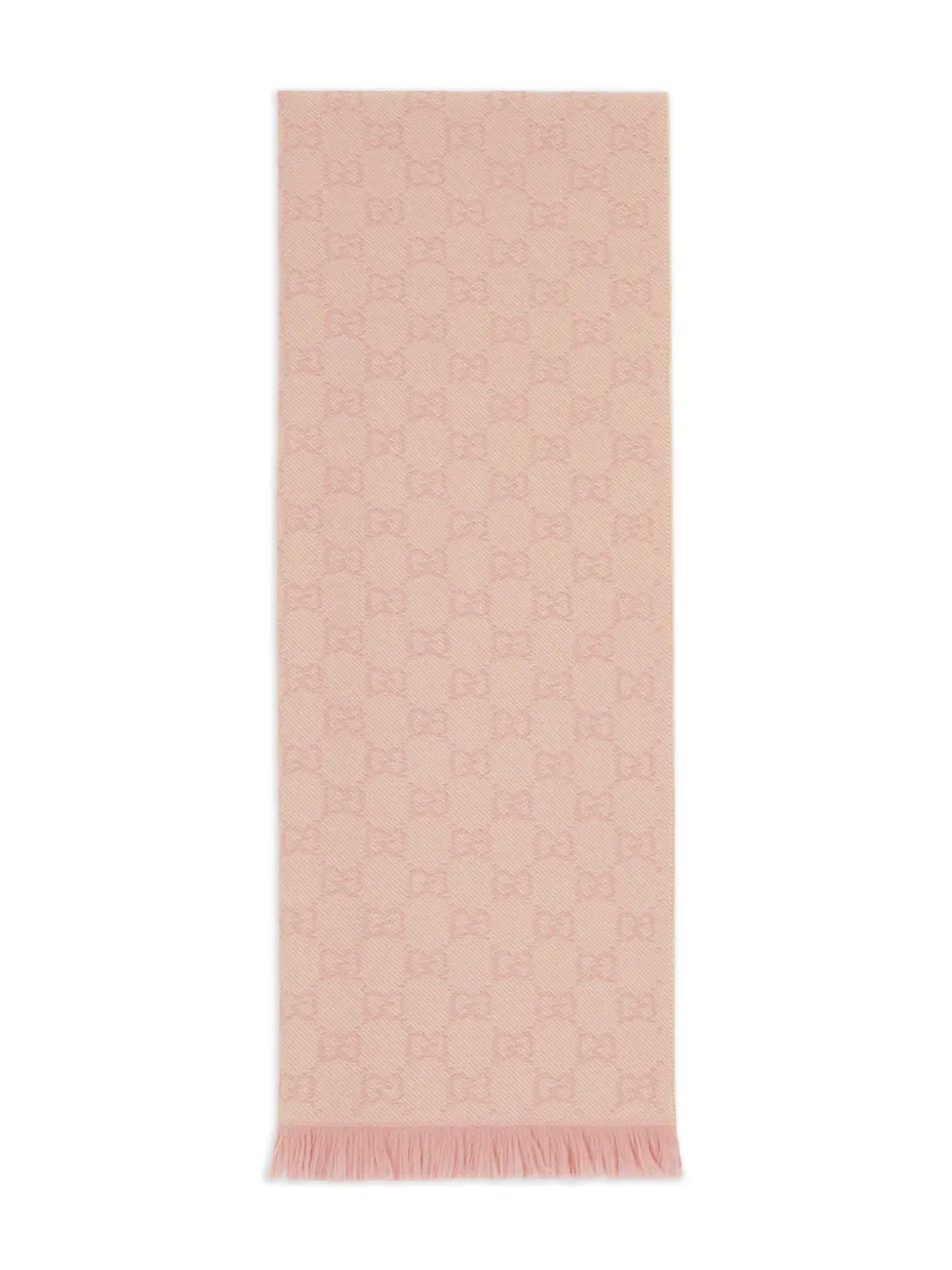 Gucci Gg Wool Scarf In Pink