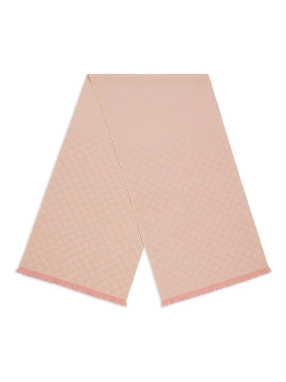 Gucci Gg Wool Scarf In Pink