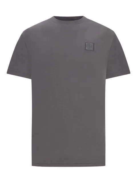 Stone Island crew-neck logo-patch T-shirt