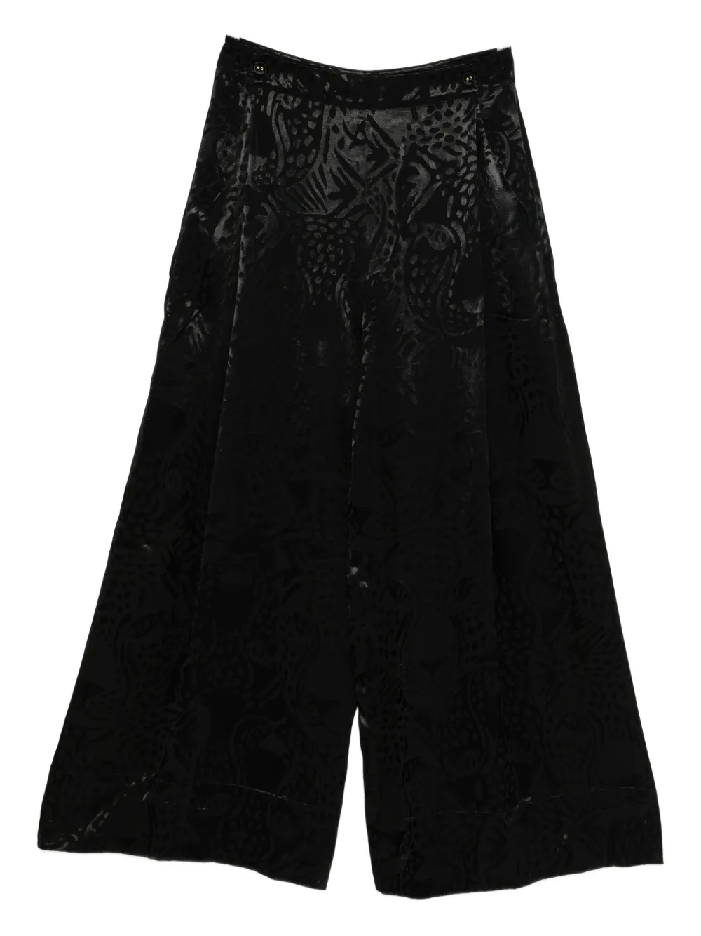 Farm Rio Patterned Trousers In Black