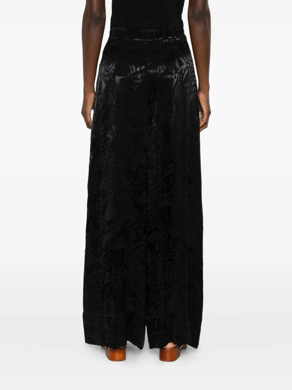 Farm Rio Patterned Trousers In Black