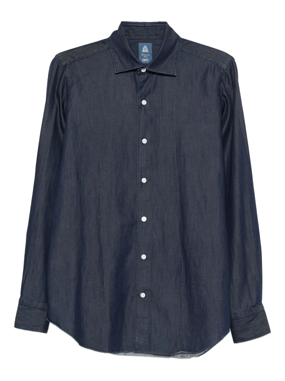 Finamore 1925 Napoli long sleeve shirt | Blue | Image 1
