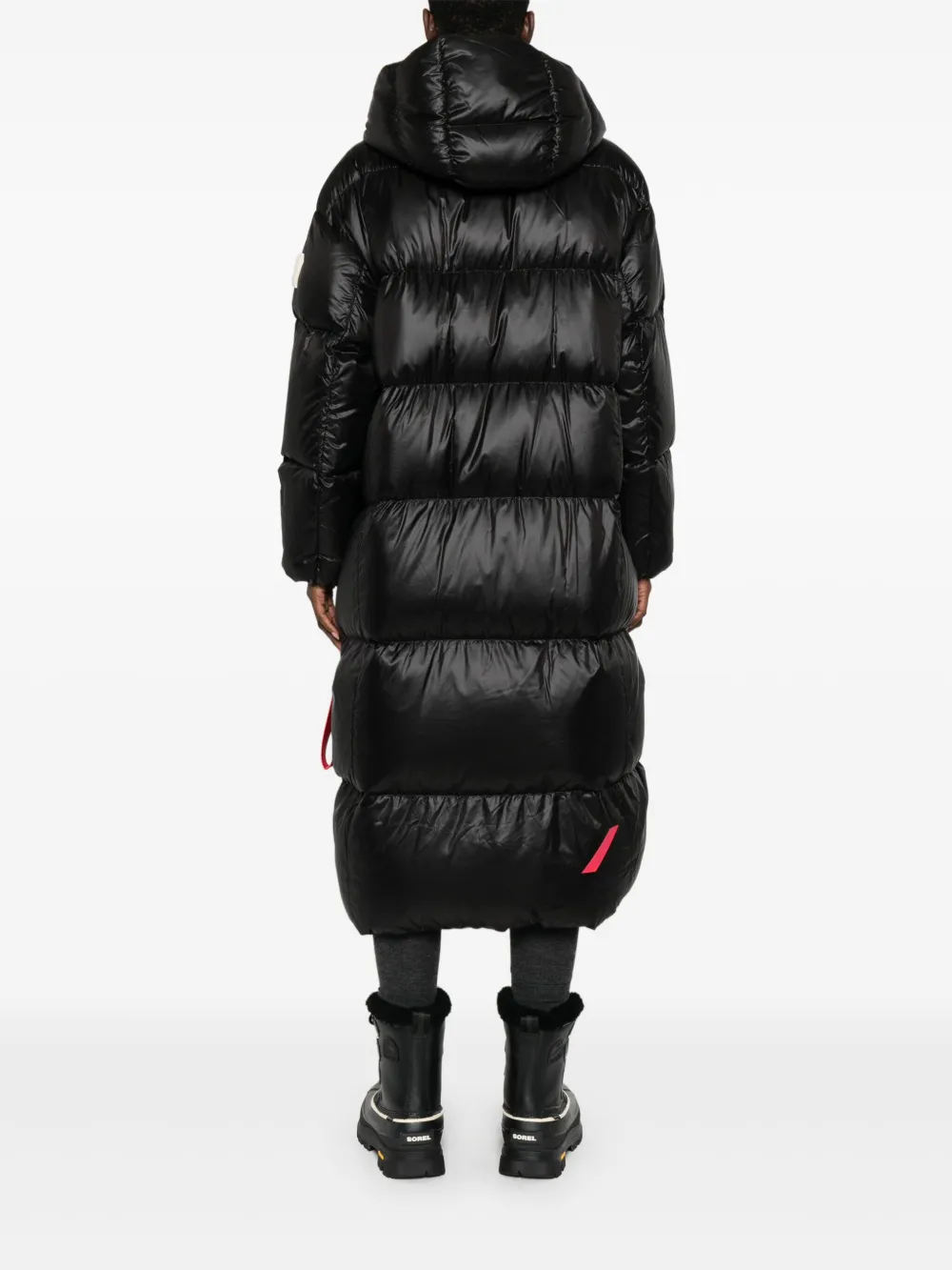 After Label Montreux Hooded Coat In Black