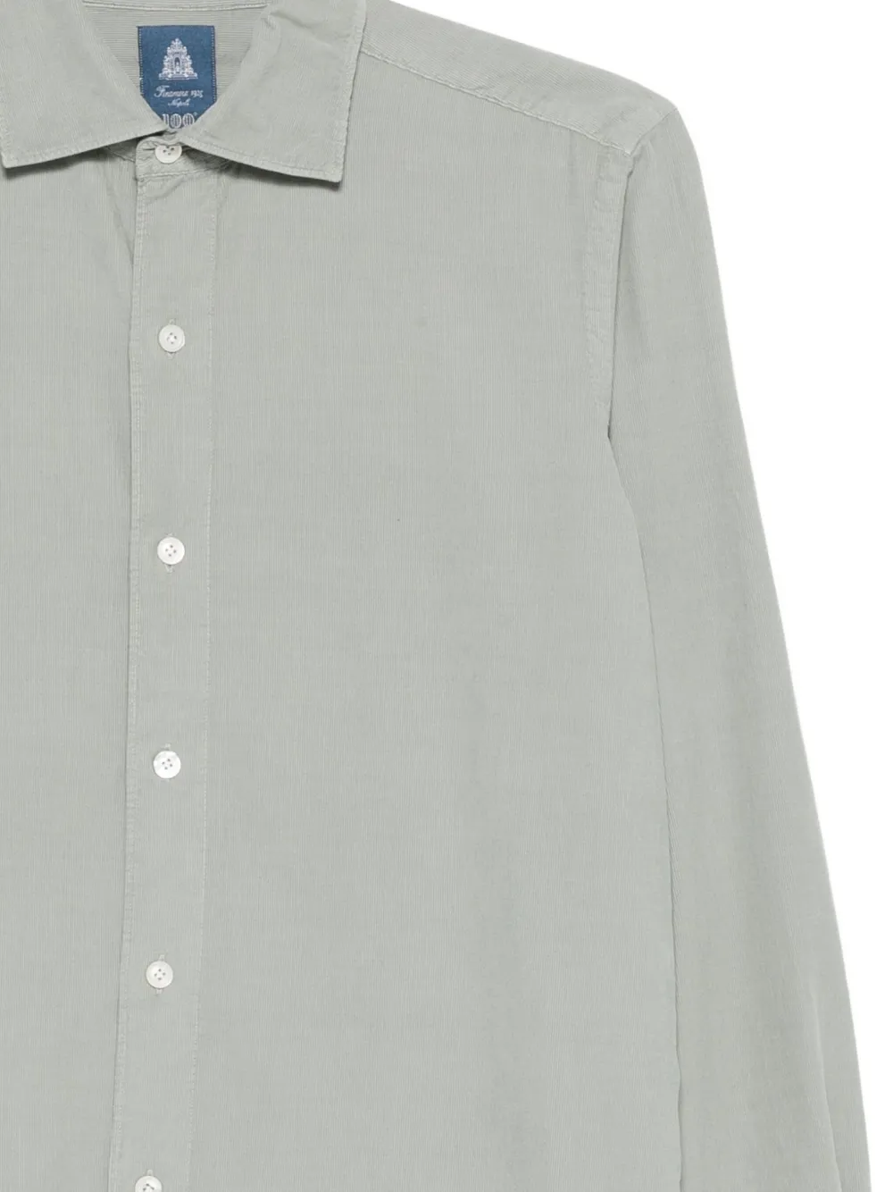 Finamore 1925 Napoli Overhemd met lange mouwen Grijs