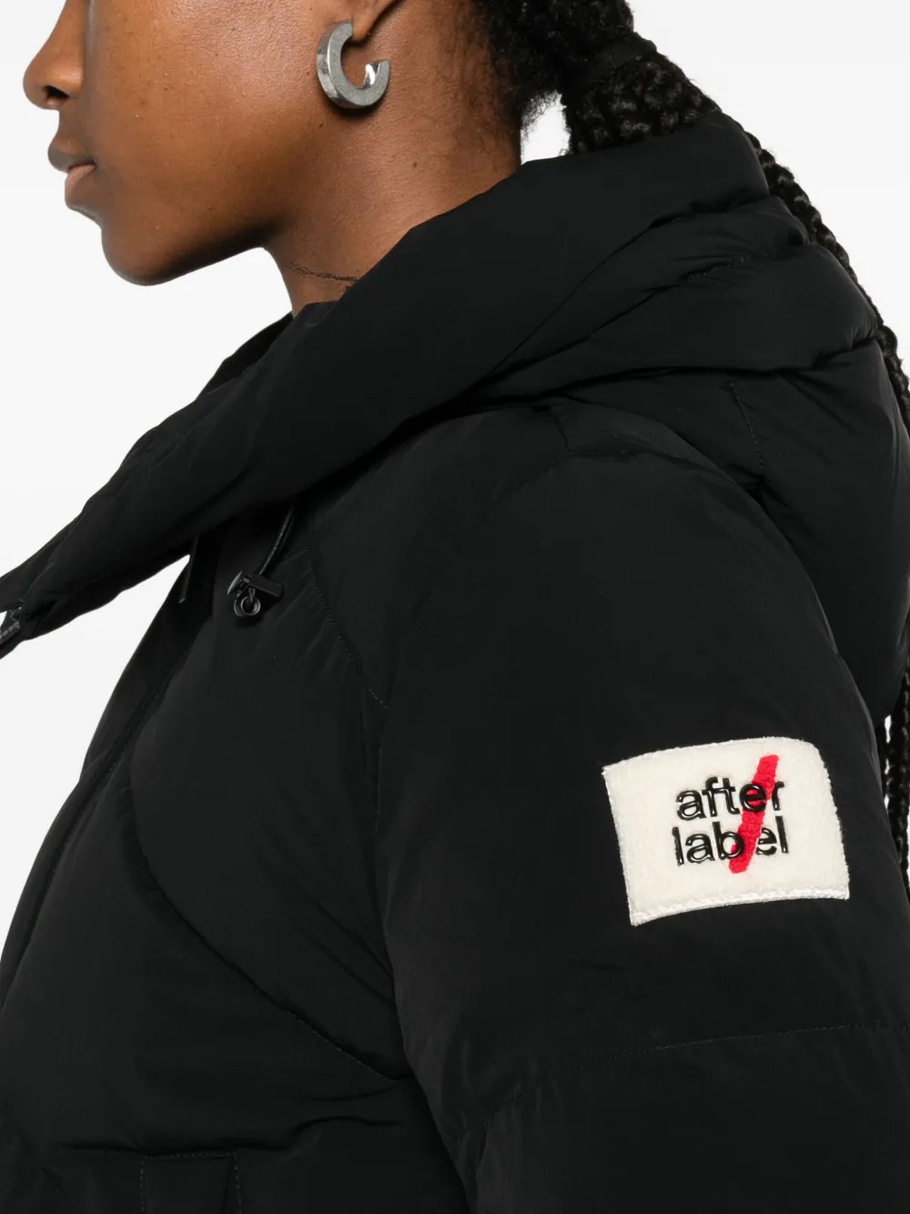 After Label Helsinky Hooded Jacket In Black