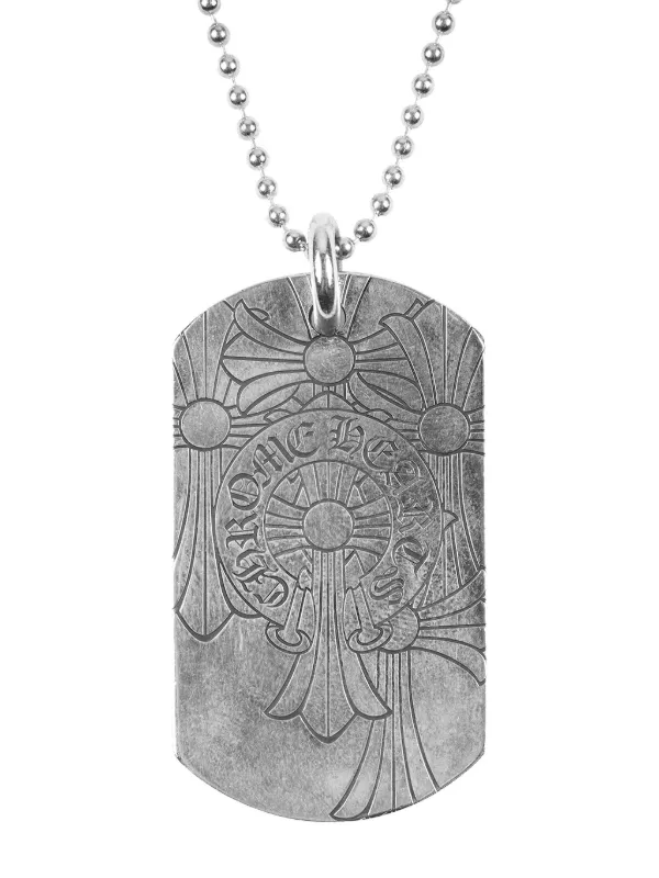 Chrome Hearts Cemetary Dog Necklace | Silver | FARFETCH