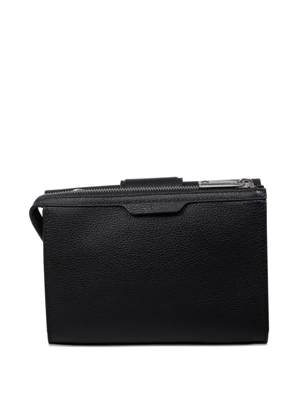 FENDI Baguette Double buckle-logo messenger bag - Zwart