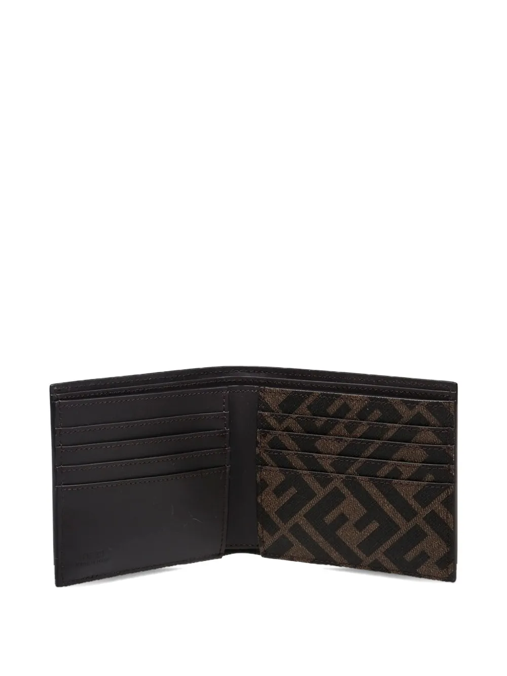 Fendi Men Leather Wallet In Black