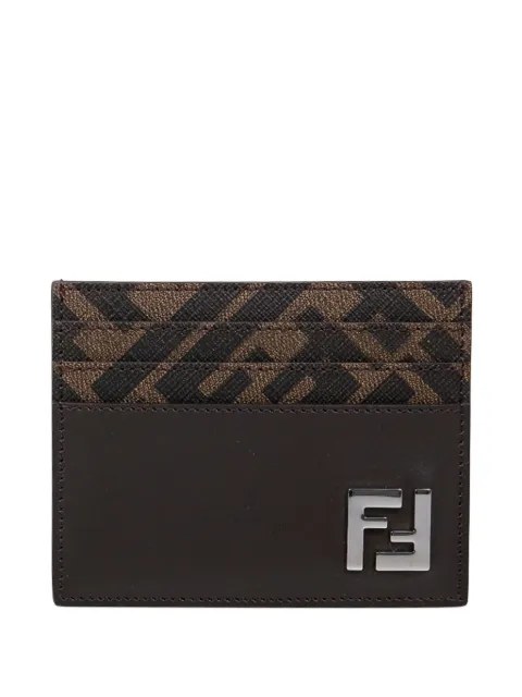 FENDI logo-plaque card holder