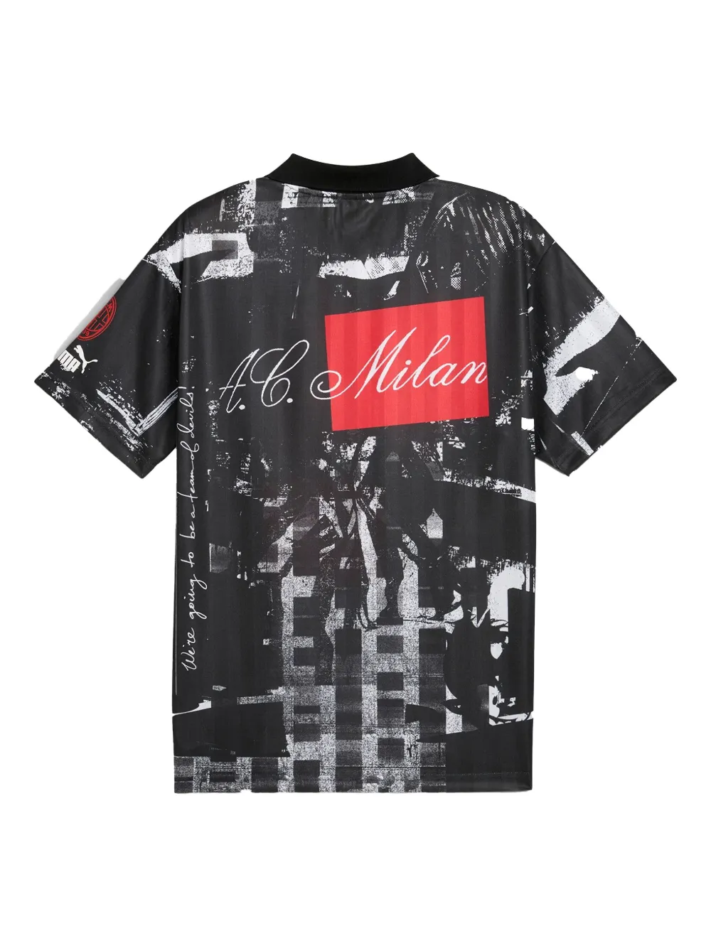 PUMA AC Milan ftblNRGY+ Retro T-shirt - Zwart